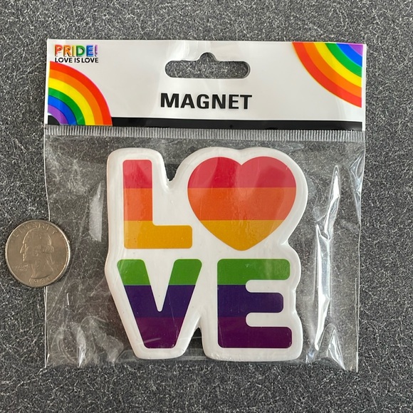 Love Is Love Pride Magnet Set of 2, NIP - Picture 4 of 5
